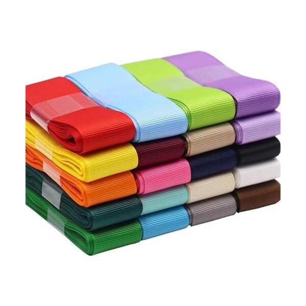 Cintas de tela de grogrén de 1 pulgada 20 colores 2