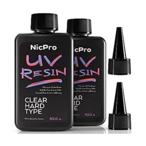 Nicpro Resina UV de 7.05 oz 2 piezas de resina epoxi_1