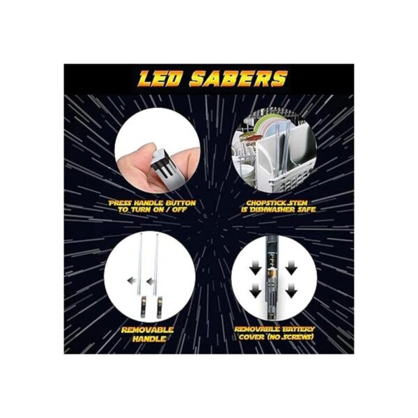 LIGHTSABER CHOPSTICKS LIGHT UP STAR WARS LED Glowing Light_3
