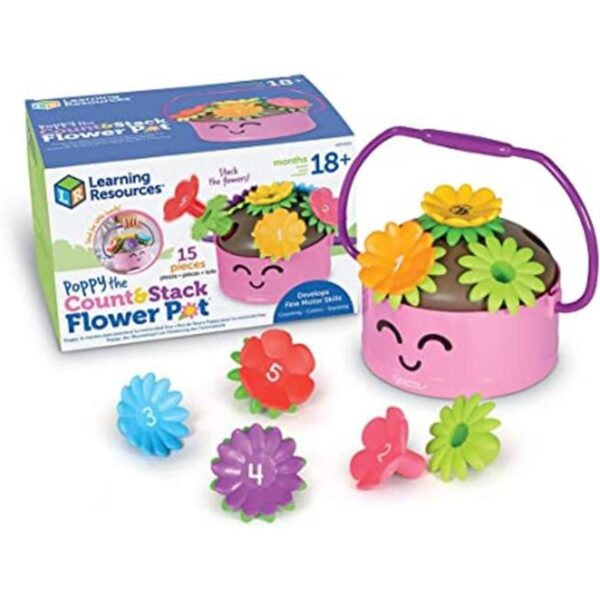 Learning Resources Poppy the Count Stack Maceta de_1