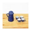 Dollhouse Cafetera en miniatura con 4 tazas y bandeja_2