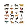 Juego de 24 figuras de animales de granja realistas de_1
