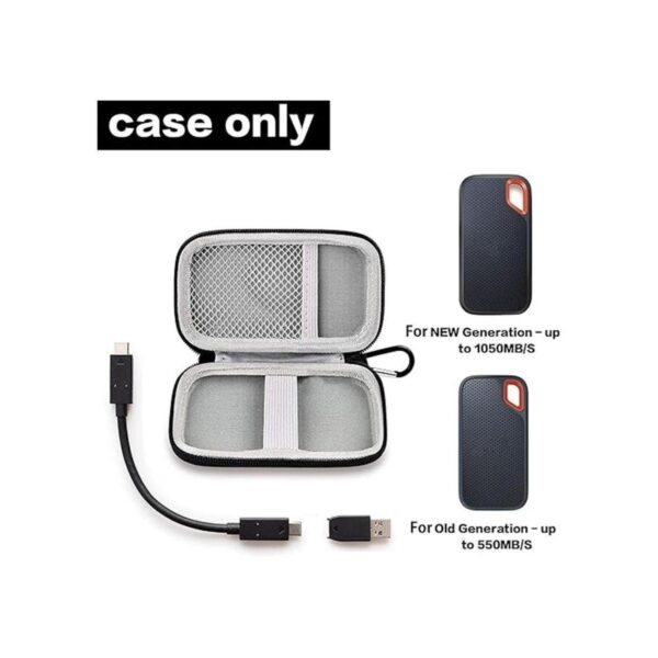 Funda rígida compatible con SanDisk 500 GB 1TB 2TB 4TB_2