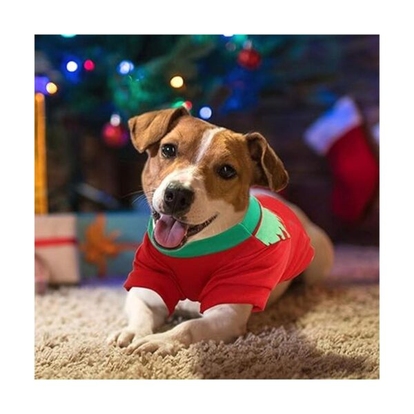 HYLYUN Paquete de 2 camisas de Navidad para perros