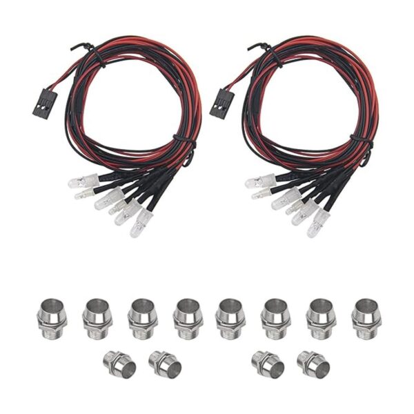 HIRCQOO Juego de 2 faros delanteros LED para coche a