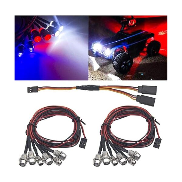 HIRCQOO Juego de 2 faros delanteros LED para coche a
