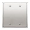 ENERLITES Placa de pared de metal en blanco acero