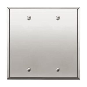 ENERLITES Placa de pared de metal en blanco acero