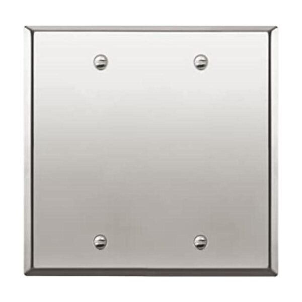ENERLITES Placa de pared de metal en blanco acero