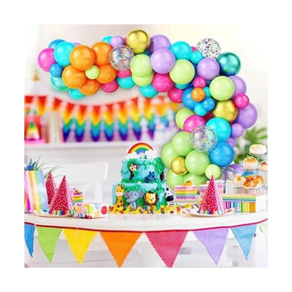 Kit de guirnalda de globos de arco iris 84 piezas de_4