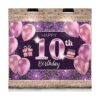 PAKBOOM pancarta grande rosa con texto en inglés Happy