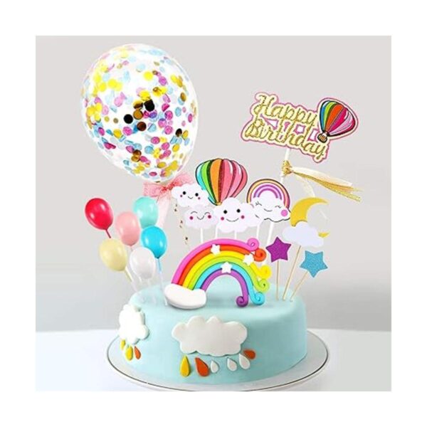 MOVINPE Decoración de pastel de feliz cumpleaños_5