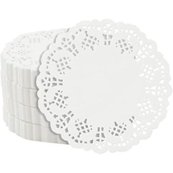 Juvale Paquete de 1000 mini paños de encaje de papel