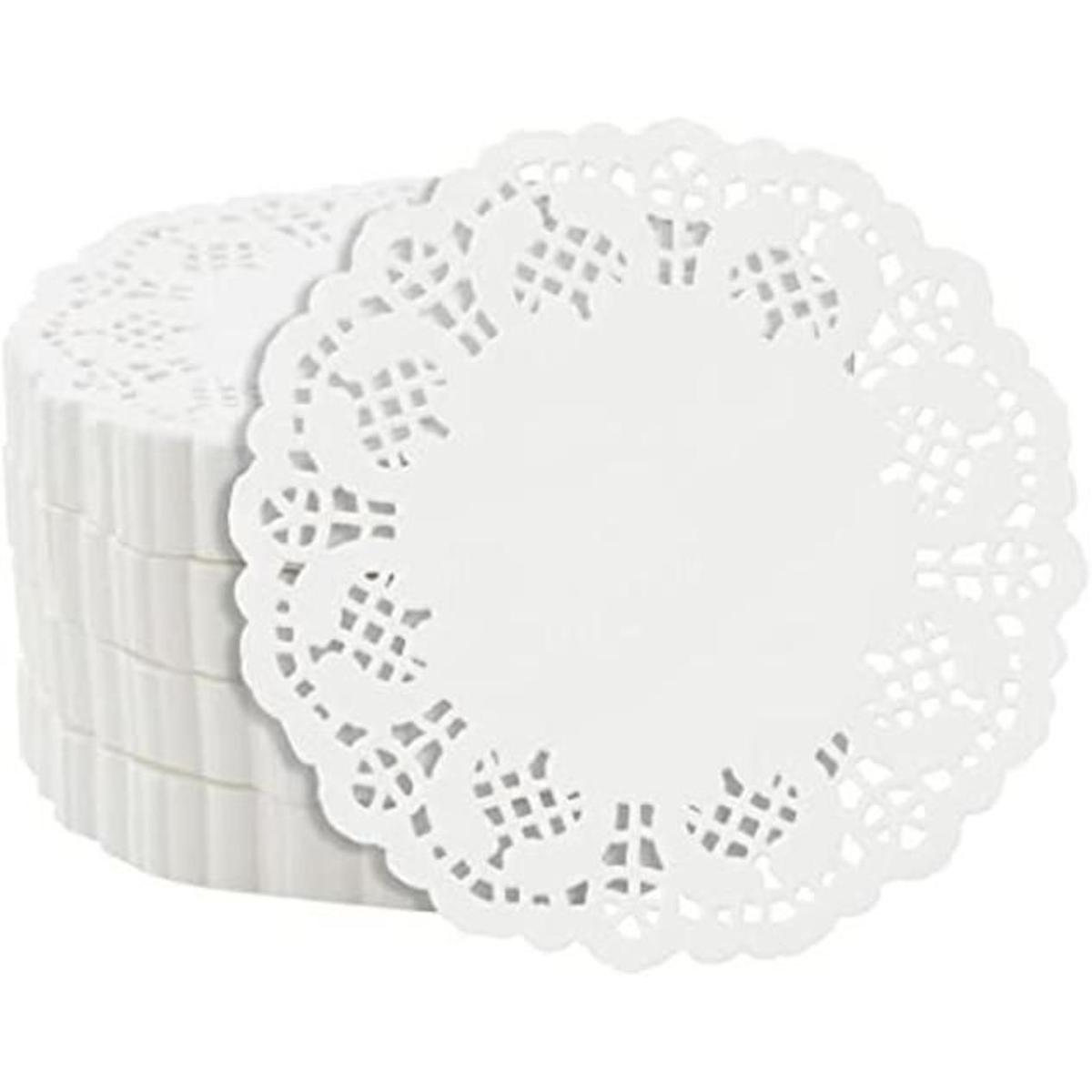 Juvale Paquete de 1000 mini paños de encaje de papel