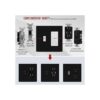 ENERLITES Placa de pared combinada para interruptor de