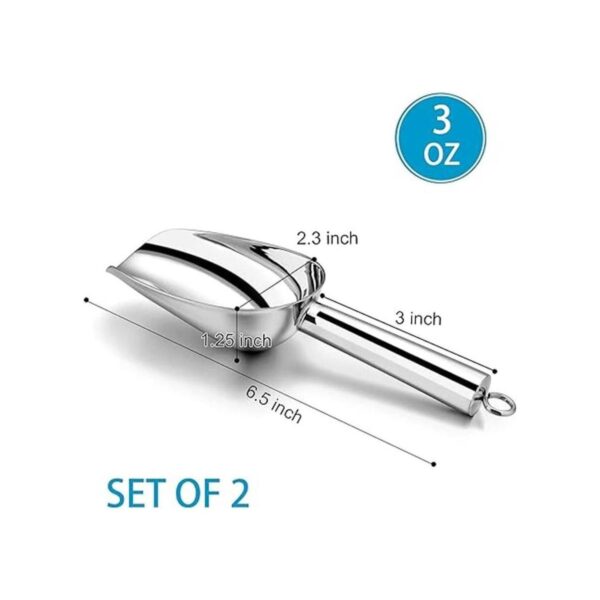 PP CHEF Mini recipiente de 3 onzas cuchara de hielo de