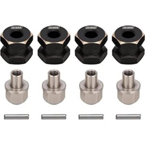 INJORA Hub hexagonal RC de 0.472 in con ruedas de latón_1