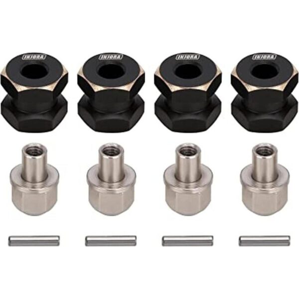 INJORA Hub hexagonal RC de 0.472 in con ruedas de latón_1
