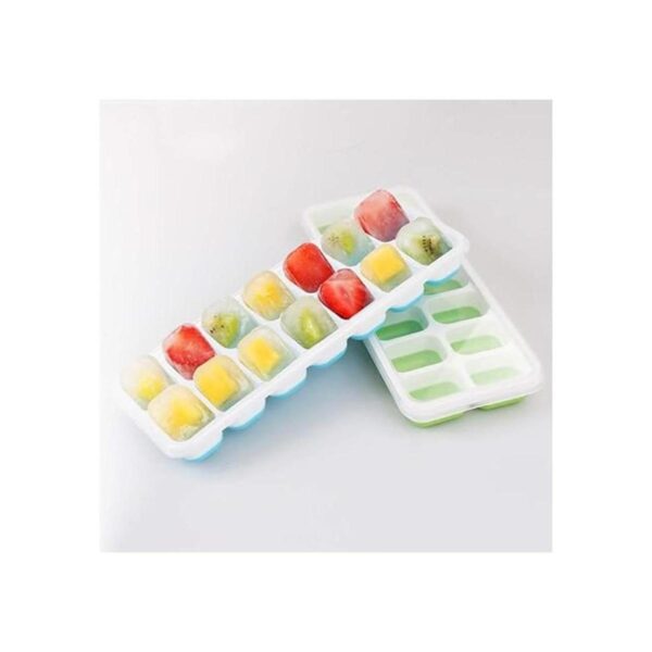 Newk Bandejas de hielo 4 paquetes con tapa extraíble