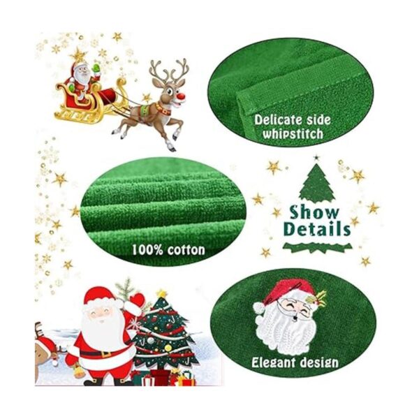 Christmas Hand Towels 3 Packs Decorative Dish Towels Set