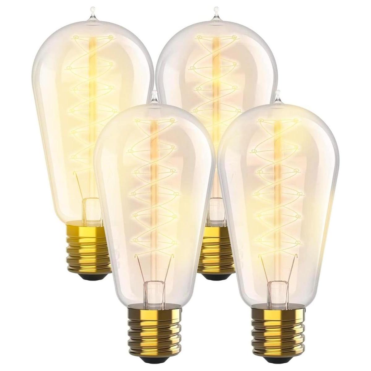 HUDSON BULB CO. Bombillas incandescentes vintage Edison de