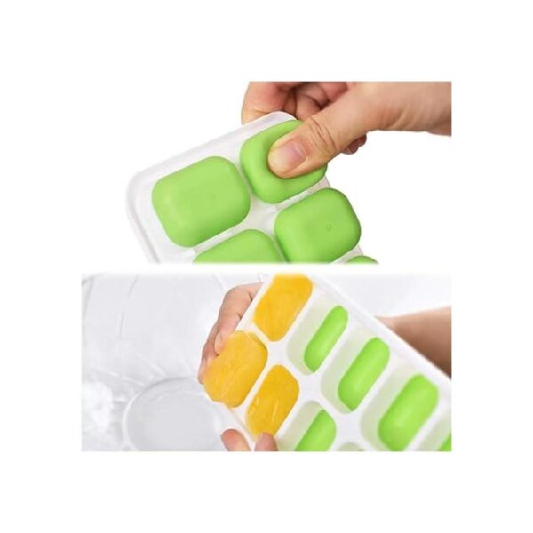 Newk Bandejas de hielo 4 paquetes con tapa extraíble