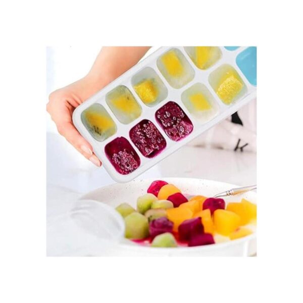 Newk Bandejas de hielo 4 paquetes con tapa extraíble