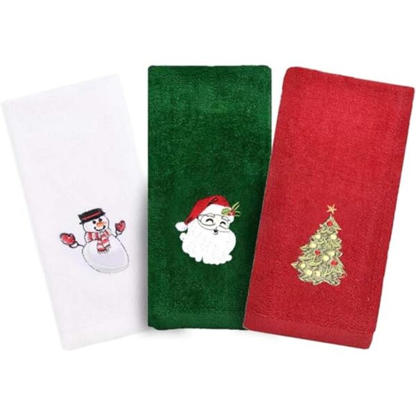 Christmas Hand Towels 3 Packs Decorative Dish Towels Set