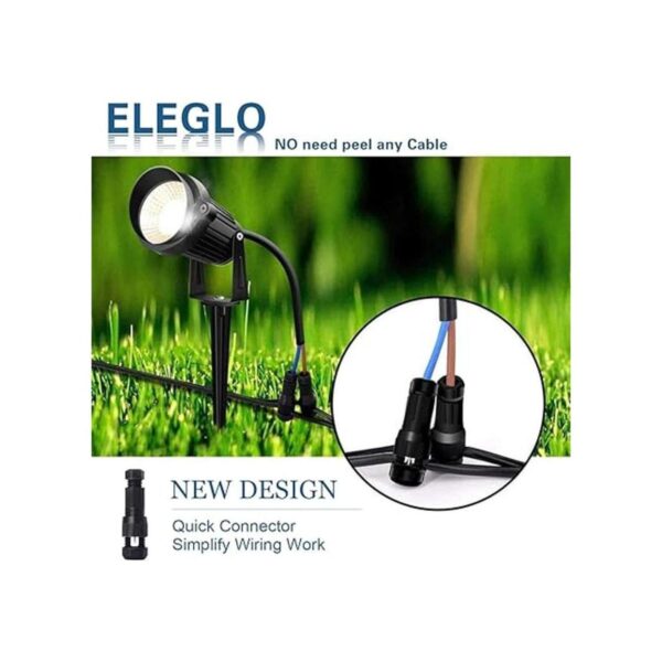 ELEGLO Paquete de 12 conectores de iluminación de paisaje_2