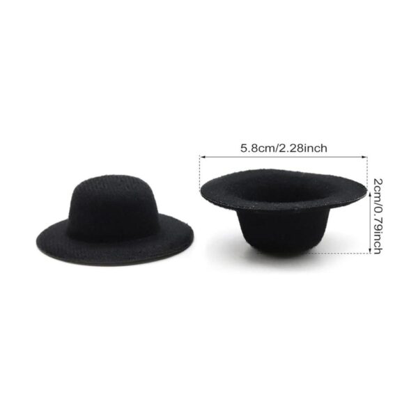 LEKAI 12 sombreros de fieltro en miniatura para muñecas