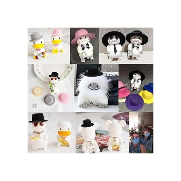 LEKAI 12 sombreros de fieltro en miniatura para muñecas