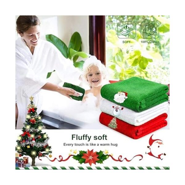 Christmas Hand Towels 3 Packs Decorative Dish Towels Set