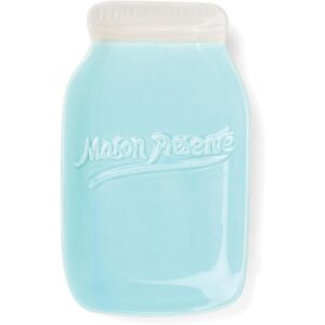 Fox Run Ceramic Mason Jar Cuchara reposabrazos azul_1