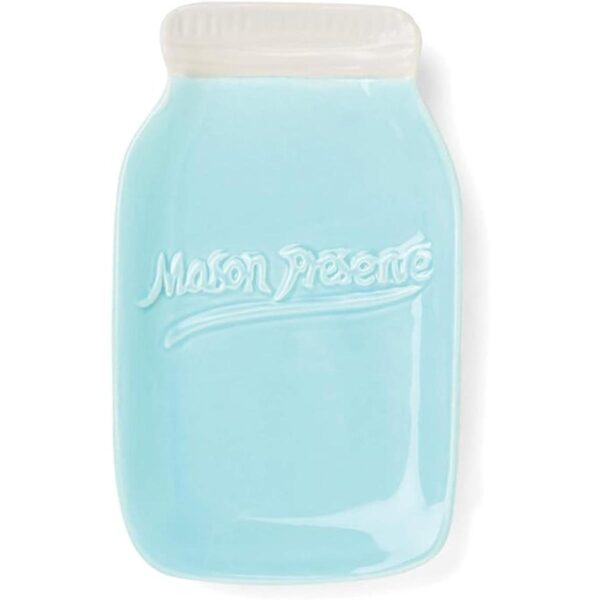Fox Run Ceramic Mason Jar Cuchara reposabrazos azul_1