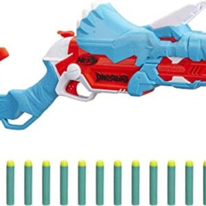 NERF DinoSquad TriceraBlast Dart Blaster carga de 3_1