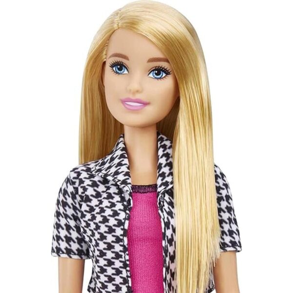 Muñeca de diseñador de interiores Barbie vestido rosa y_2