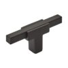 Amerock Pomo para gabinete negro matenegro mate 258