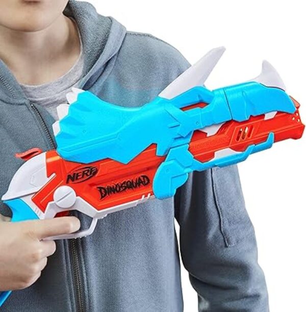 NERF DinoSquad TriceraBlast Dart Blaster carga de 3_6