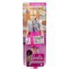 Muñeca de diseñador de interiores Barbie vestido rosa y_6