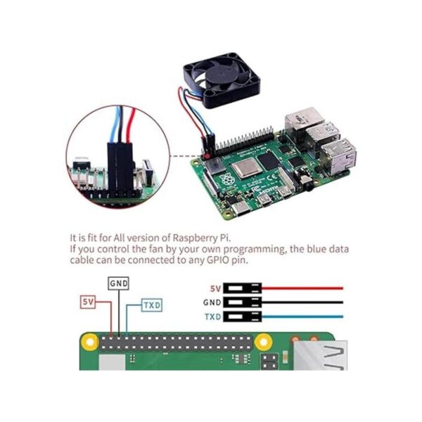 GeeekPi 2 ventiladores controlables Raspberry Pi 4 PWM_2
