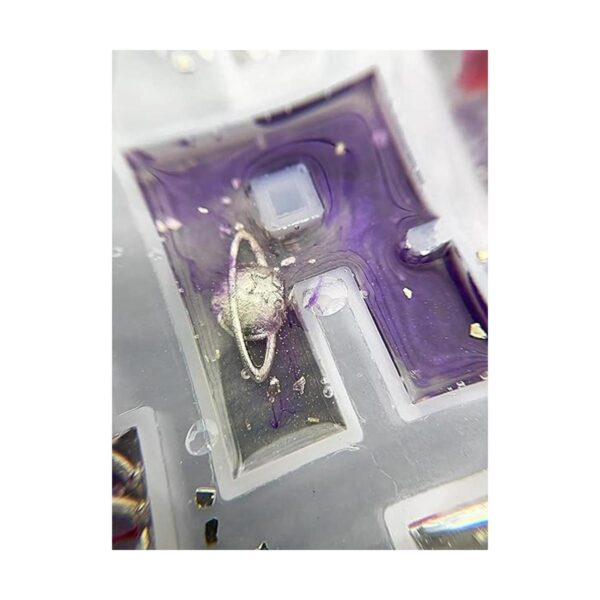 Juego de 2 moldes de silicona de resina epoxi con diseño