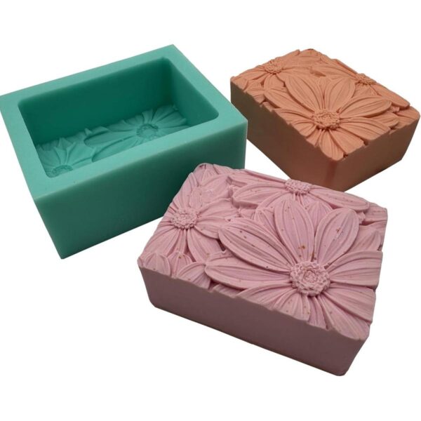 GreatMold Molde de de jabón de girasol elegante 3D