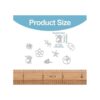 Craftdady 100 colgantes de acero inoxidable surtidos de_3
