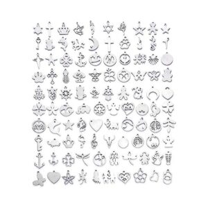 Craftdady 100 colgantes de acero inoxidable surtidos de_1