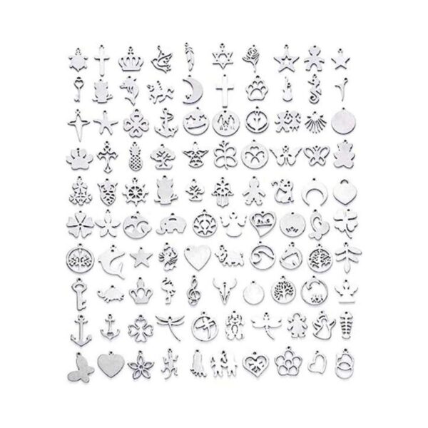 Craftdady 100 colgantes de acero inoxidable surtidos de_1