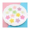 MSCFTFB 50 abalorios de resina de flores Sakura cuentas de