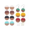 OLYCRAFT 174 piezas de aretes colgantes redondos planos 7