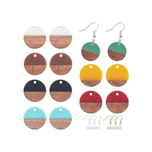 OLYCRAFT 174 piezas de aretes colgantes redondos planos 7