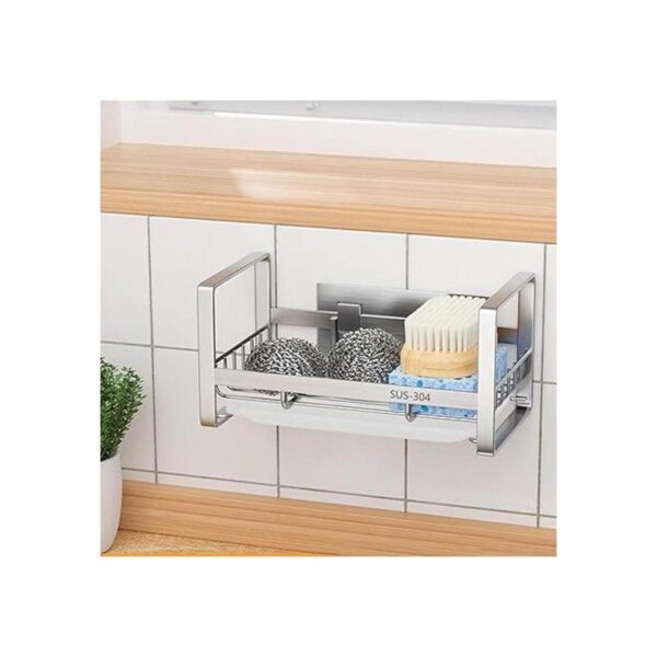JiangWaveT Soporte de esponja soporte de jabón de acero_3