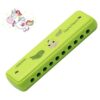 Crafteem Color Blues Harmonica llave de C para niños_1